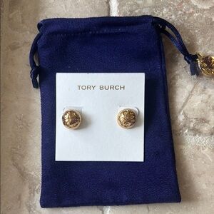 Tory Burch Gold Stud Earrings